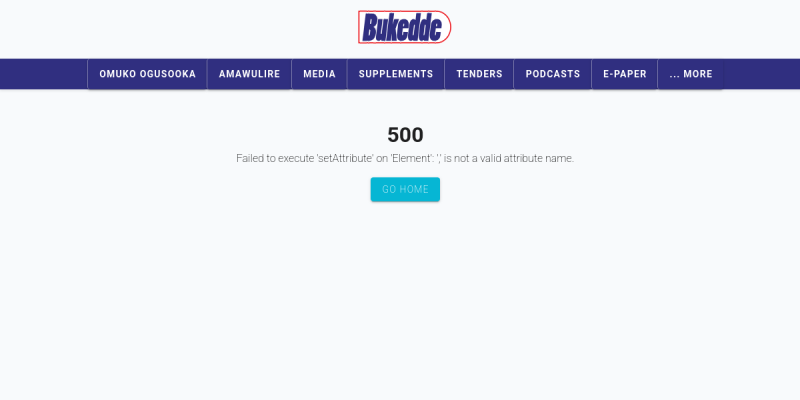 Bukedde Online website preview