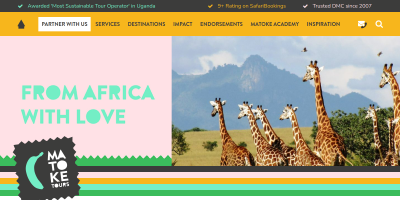  Matoke Tours DMC website preview