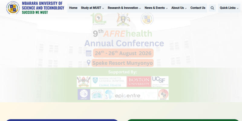 Mbarara University of Science and Technology website preview