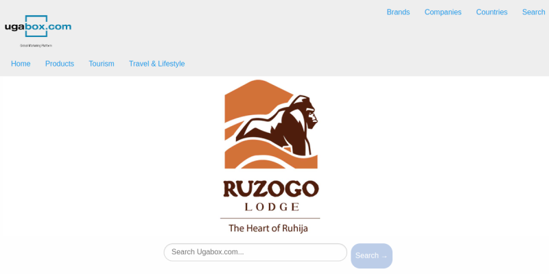Ugabox Uganda website preview